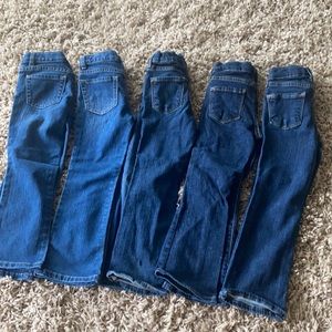 Lot of 5 kids jeans